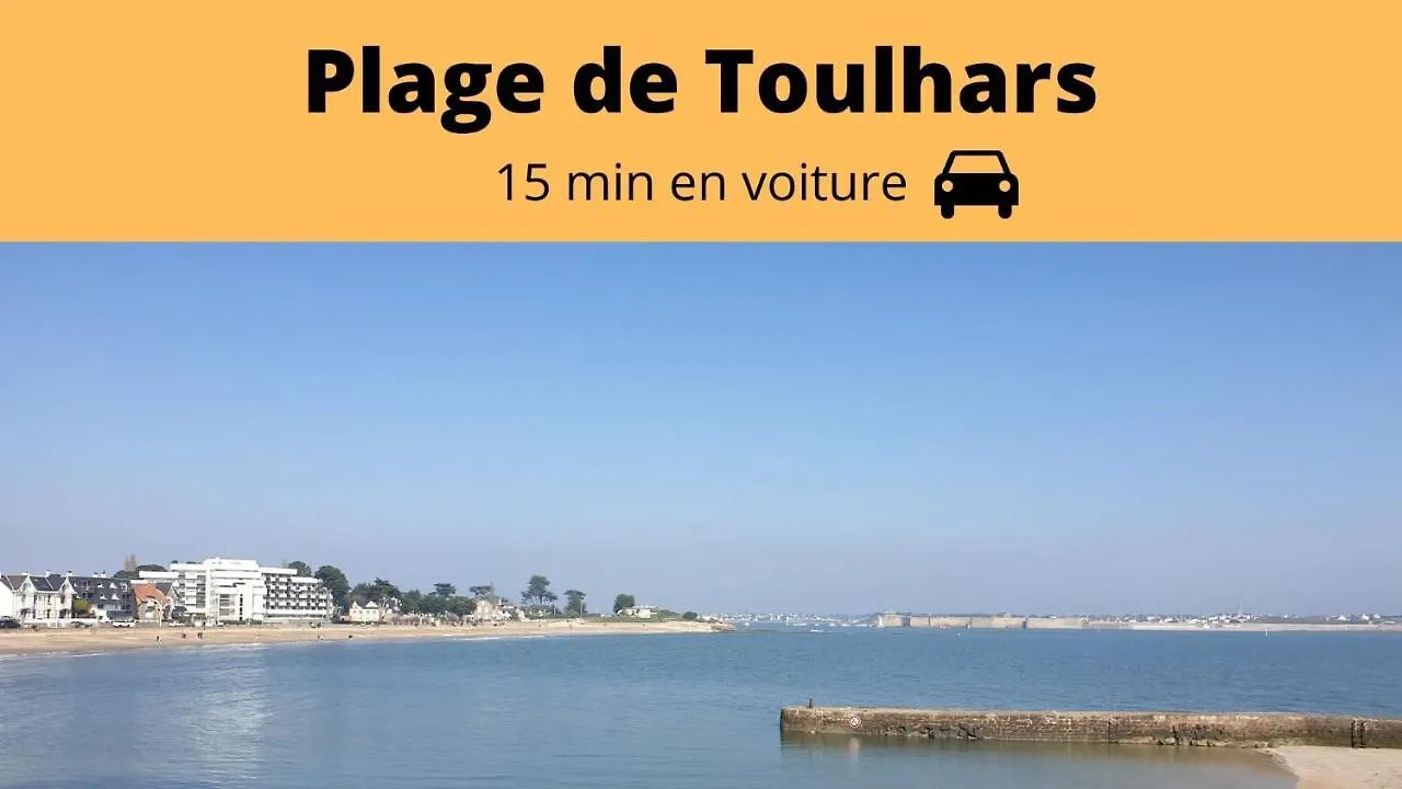 Lorient - L'Escapade - Lit Queen Size - Proche Centre Et Gare - Internet Haut Debit Fibre